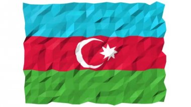 Azerbaycan bayrağı 3d duvar kağıdı animasyonu