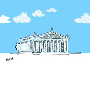 Minsk, Beyaz Rusya ünlü dönüm noktası kroki