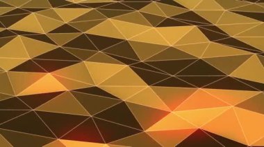 Güzel arka plan olarak yüzey sallayarak altın düşük Poli