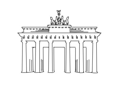 Berlin, Almanya ünlü seyahat kroki