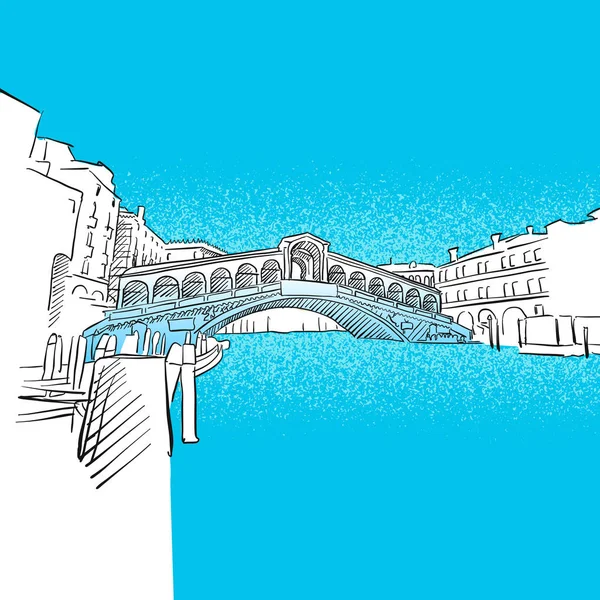 Pont du Rialto de Venise — Image vectorielle