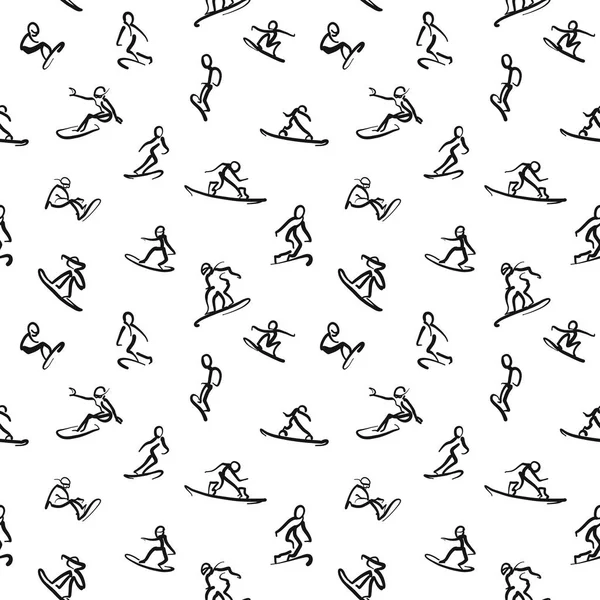 Snowboard karalamalar - kaligrafi sorunsuz duvar sanatı