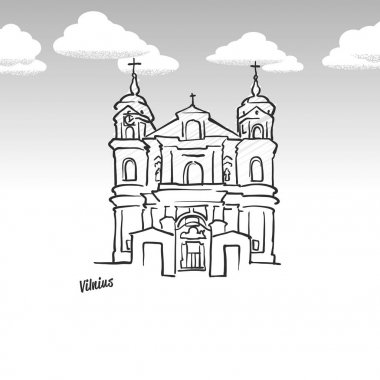 Vilnius, Litvanya ünlü dönüm noktası kroki