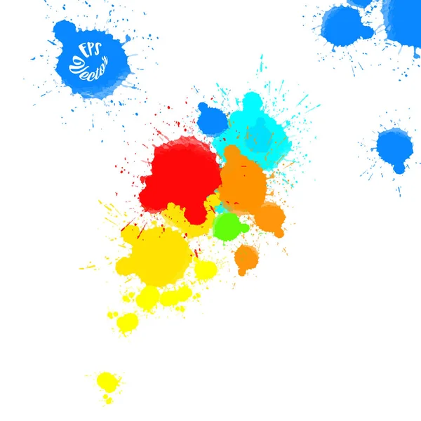 Splashes abstratos de cores de fundo — Vetor de Stock