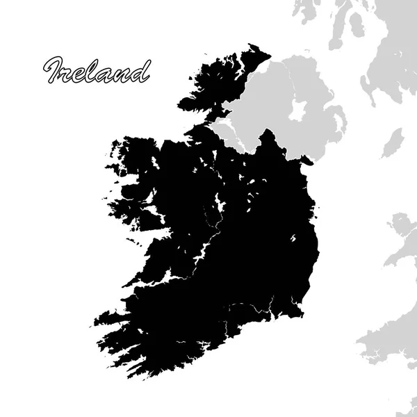 Polityczna mapa upał w Irlandii — Wektor stockowy