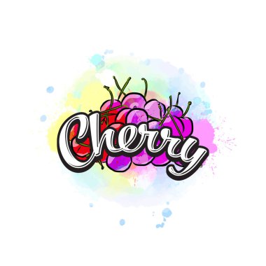 Kiraz renkli etiket işareti