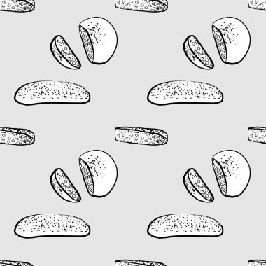 Lagana pürüzsüz desenli gri tonlu çizim