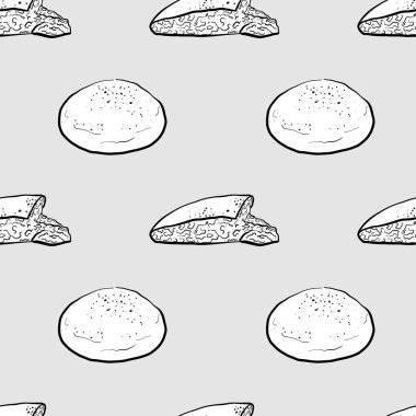 Malooga pürüzsüz desenli gri pullu çizim