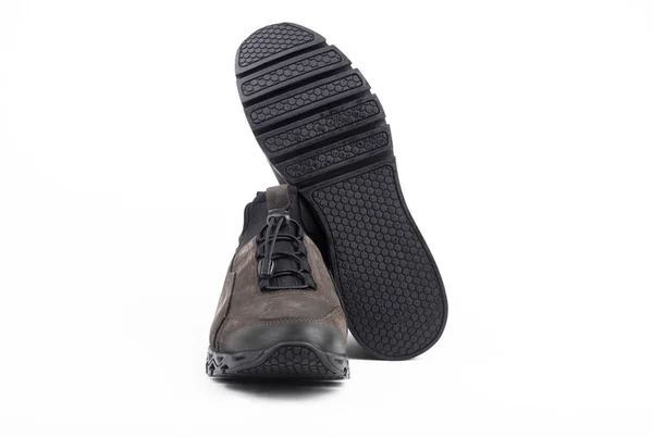 Sapatos Masculinos Fundo Branco — Fotografia de Stock