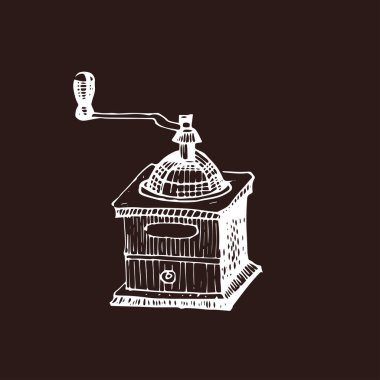 Kahve barı, Pazar, Cafe için vintage elle çizilmiş tasarım öğeleri. Kartı, Poster, afiş, T-shirt için yazdırılabilir tipografi.