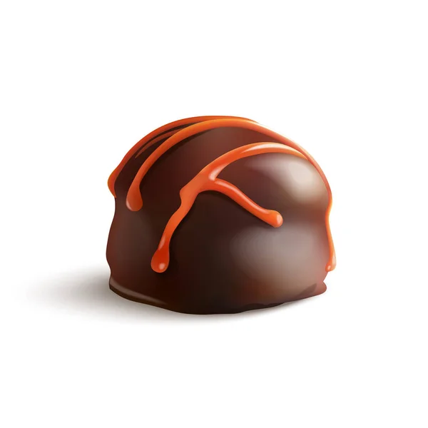 Schokoladenbonbons. isolierter Vektor — Stockvektor