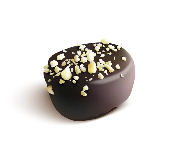 Шоколадная конфета. Изолированный вектор — стоковый вектор