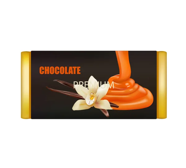 Čokolády s ořechy, samostatný — Stockový vektor