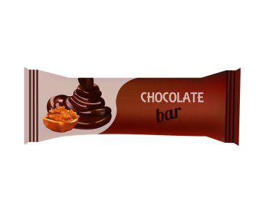 Beyaz üzerine izole edilmiş çikolata.