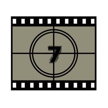 Film ekran geri sayım numaraları.