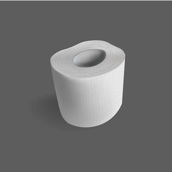 Rolo de papel higiênico 3d — Vetor de Stock