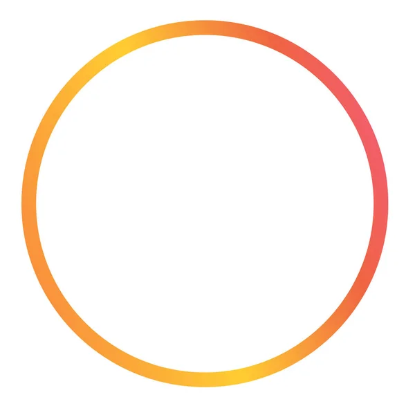 Wektor kolorowy okrąg. Okrągła rama — Wektor stockowy