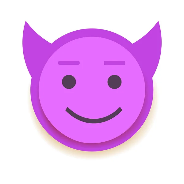 Икона Эмоджи. Emoticon for chat, messages, web. Изолированная векторная иллюстрация — стоковый вектор
