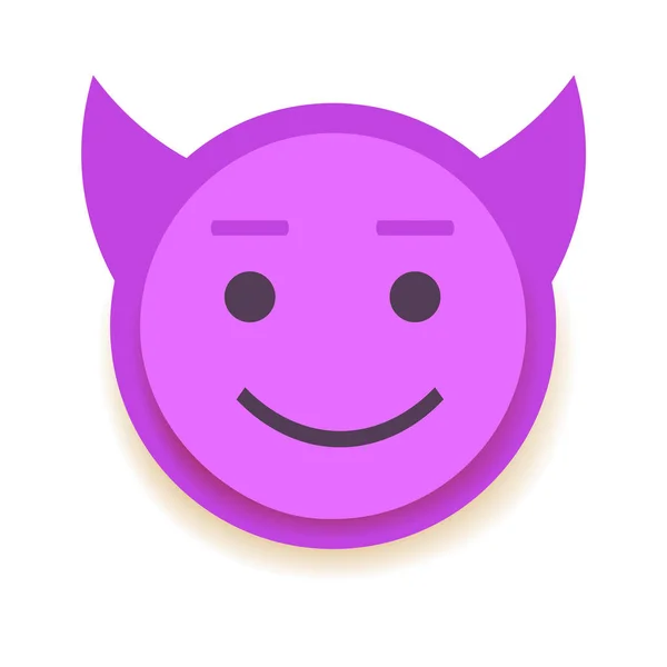 Icono Emodji. Emoticon para chat, mensajes, web. Ilustración vectorial aislada — Vector de stock