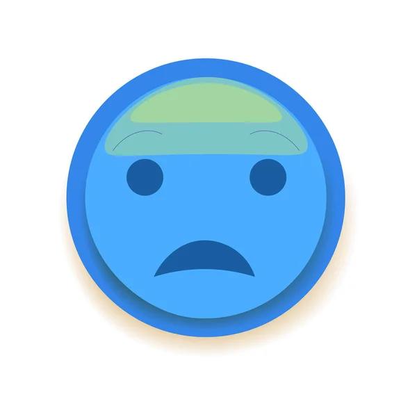 Icono Emodji. Emoticon para chat, mensajes, web. Ilustración vectorial aislada — Vector de stock