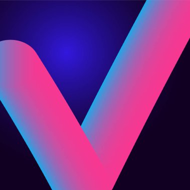 Sıvı şekli. Soyut tasarım. Vektör arka plan. 3D gradyan