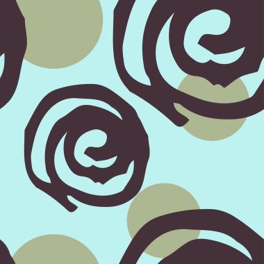 Seamles vektör desen adstract çiçekli.