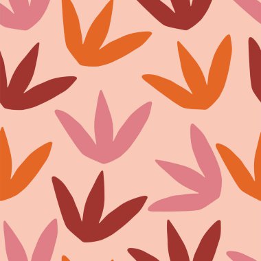 Soyut, modern, kusursuz desen. Şekiller ve çizgiler ile el çizimi modayı takip eden modaya uygun arka plan. Dijital kağıt vektör tasarımı.