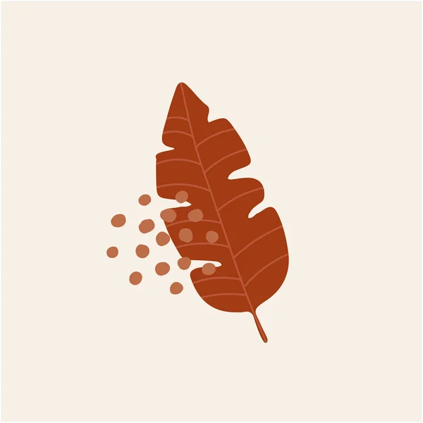 Illustration abstraite de feuilles vectorielles ou de plumes . — Image vectorielle