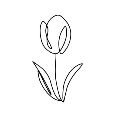 Çiçek çizgisi çizimi.