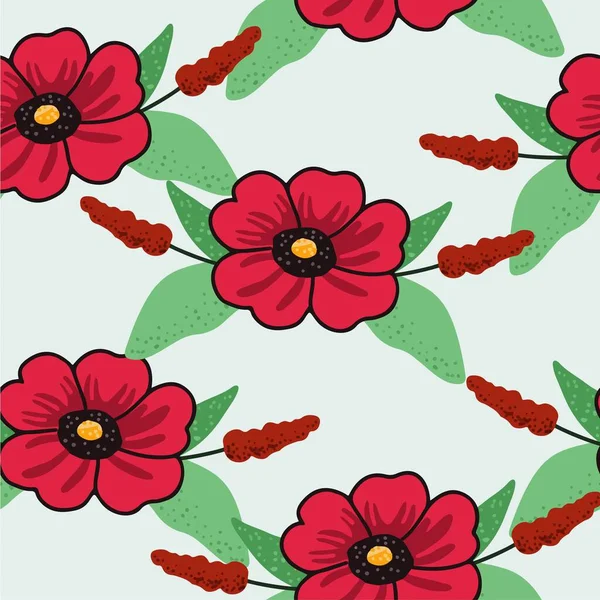 Diseño Vectores Patrón Floral Fondo Con Ilustración Flores Textura Abstracta — Vector de stock