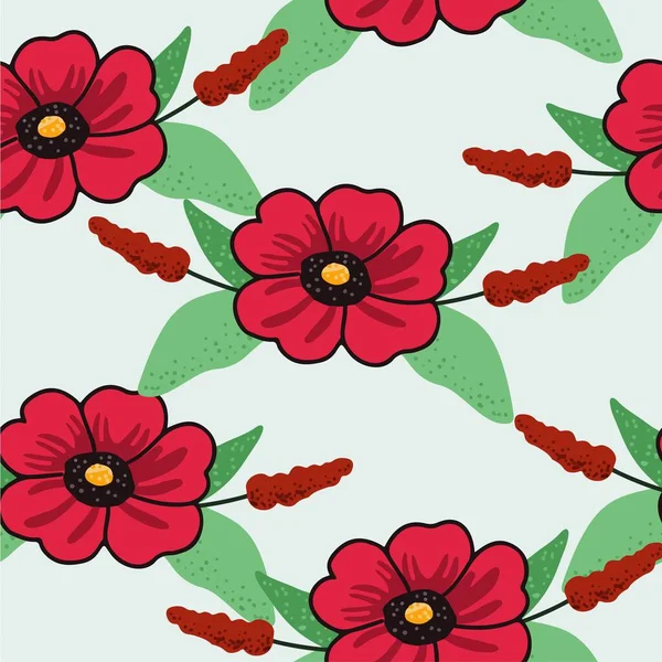 Diseño Vectores Patrón Floral Fondo Con Ilustración Flores Textura Abstracta — Archivo Imágenes Vectoriales