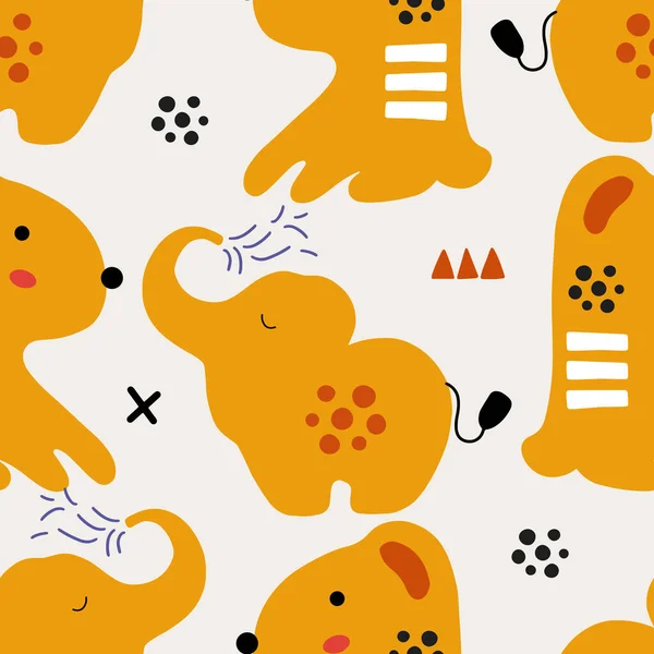 Abstract Baby Pattern Dog Ilustración Dibujos Animados Sin Problemas Con — Archivo Imágenes Vectoriales