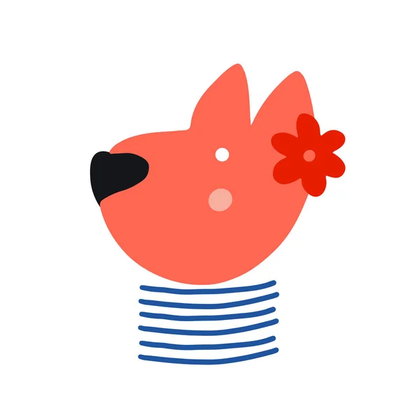 Diseño Del Personaje Del Perro Lindo Dibujo Animado Animal Vector — Archivo Imágenes Vectoriales