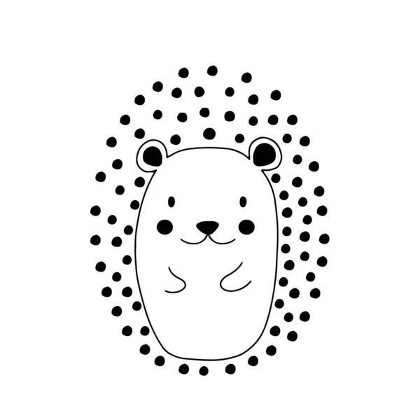 Hedgehog Дизайн Персонажів Гарна Ілюстрація Векторного Зображення Тварин Абстрактна Ікона — стоковий вектор