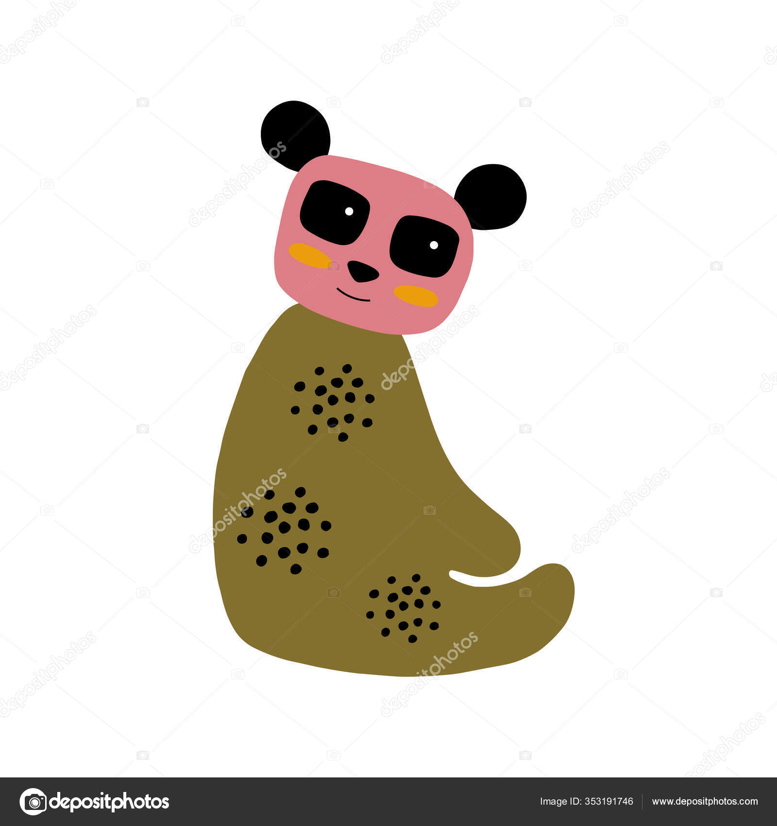 Vetores de Bonito Dos Desenhos Animados De Panda Preto E Branco e mais  imagens de Animal - iStock