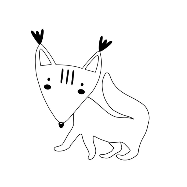 Eichhörnchen Charakterdesign Nette Zeichentrick Animal Vektor Illustration Abstraktes Symbol Für — Stockvektor