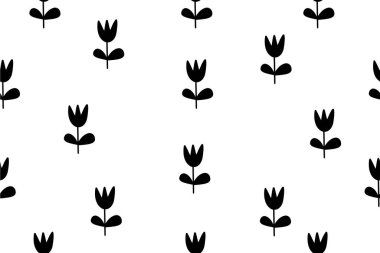 Siyah ve beyaz, soyut, pürüzsüz desen. Vektör minimalist basit arkaplan