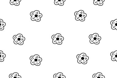 Siyah ve beyaz, soyut, pürüzsüz desen. Vektör minimalist basit arkaplan