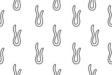 Siyah ve beyaz, soyut, pürüzsüz desen. Vektör minimalist basit arkaplan