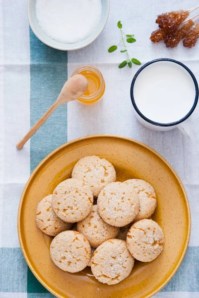 Домашнее печенье с сахаром — стоковое фото