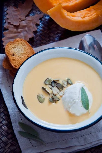 ev yapımı kabak çorbası