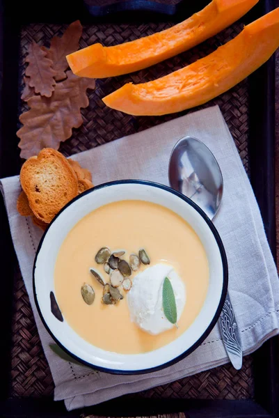 ev yapımı kabak çorbası