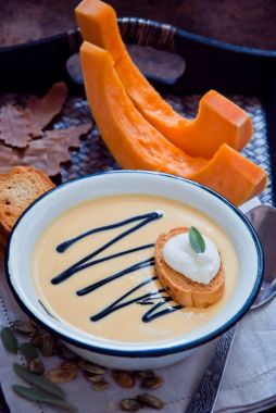 ev yapımı kabak çorbası