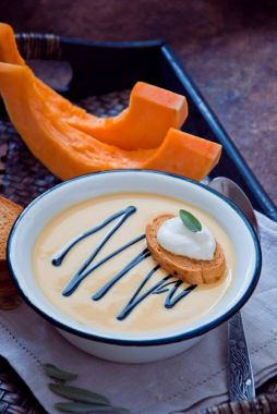 ev yapımı kabak çorbası