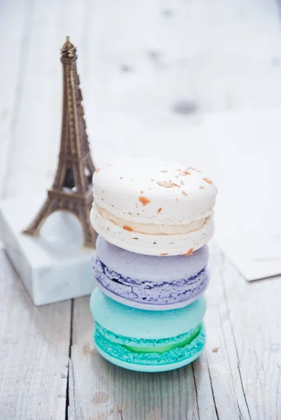 Stack of French colorful macarons — Stock Photo, Image