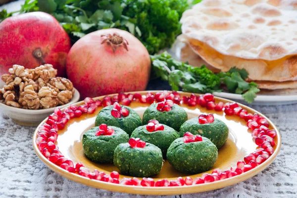 Spinach pkhali, a traditional Georgian cold starter Royalty Free Stock Photos
