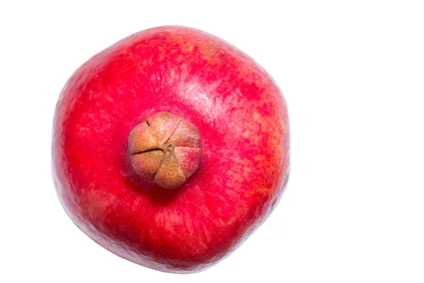 Beyaz arkaplanda izole edilmiş bir nar.