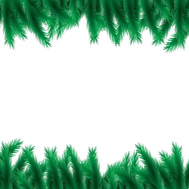 Beyaz arka plan üzerinde Noel ağacı. Mutlu Noeller.