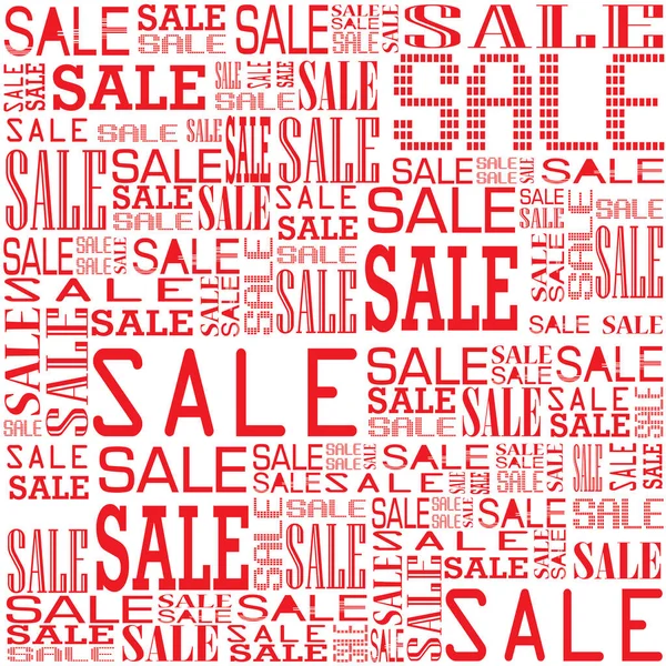 Red Sign Sale background. Sale isolated on white background. — Stock Vector