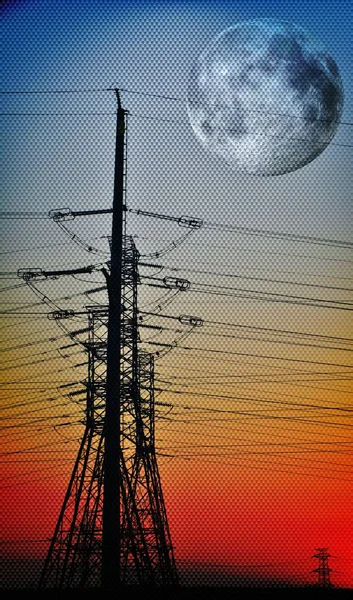 Transmission d'énergie électrique... — Photo